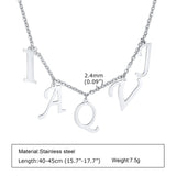Personalized Initial Letter Choker Necklace for Women