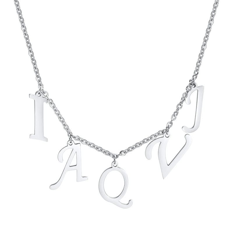 Personalized Initial Letter Choker Necklace for Women