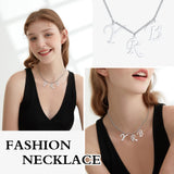 Personalized Initial Letter Choker Necklace for Women