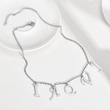Personalized Initial Letter Choker Necklace for Women