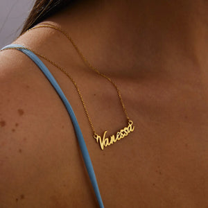 Custom Name Necklace Gold - Personalized Gift For Lover