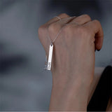 Name Necklace Personalized Laser Stainless Steel Pendant Jewelry