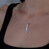 Name Necklace Personalized Laser Stainless Steel Pendant Jewelry