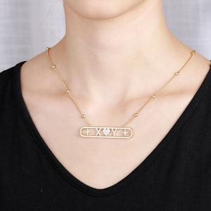 Name Necklace Personalized Letter Stainless Steel Necklaces