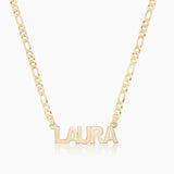 Personalized Name Necklace with 3mm Cuban Chain Stainless Steel Pendant
