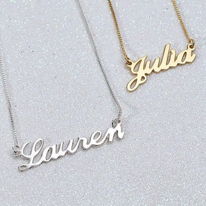 Personalized Name Necklace-Custom Nameplate Necklace