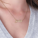 Personalized Name Necklace-Custom Nameplate Necklace