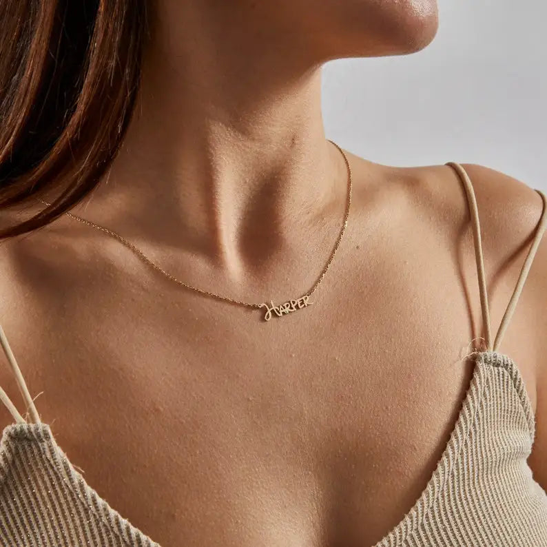 Personalized Name Necklace, Custom Stainless Steel Jewelry