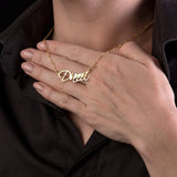 Personalized Name Necklace, Stainless Steel Nameplate Jewelry