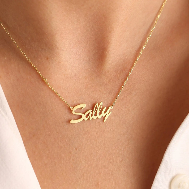 Personalized Name Necklace,Gold Necklace,Stainless Steel,Christmas Gift
