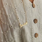 Name Necklace, Personalized Stainless Steel Dainty Necklace