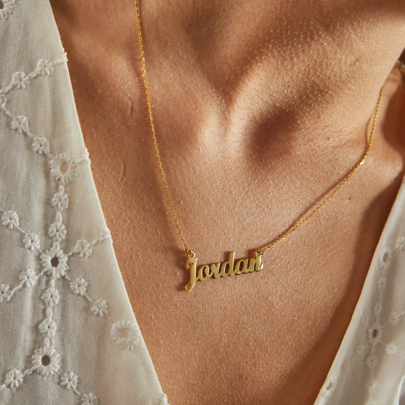 Name Necklace, Personalized Stainless Steel Dainty Necklace