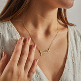 Name Necklace, Personalized Stainless Steel Dainty Necklace