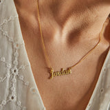Name Necklace, Personalized Stainless Steel Dainty Necklace