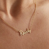 Personalized Name Necklace Stainless Steel Christmas Jewelry