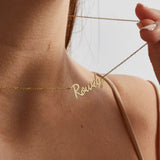 Personalized Name Necklace Stainless Steel Christmas Jewelry