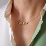 Personalized Name Necklace Stainless Steel Custom Pendant Christmas Gift