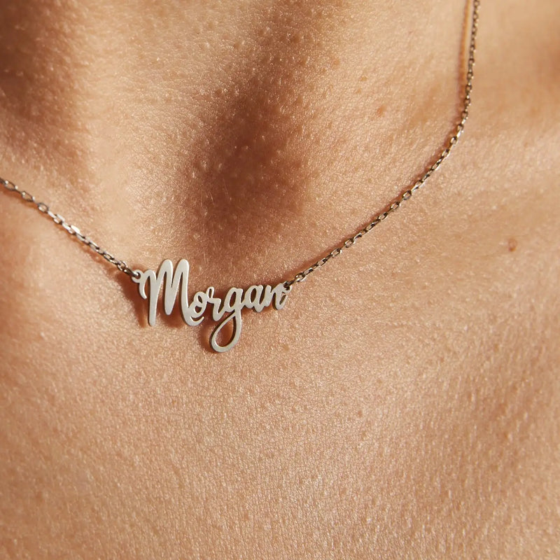 Name Necklace,Personalized Name Necklace,Stainless Steel Name Necklace