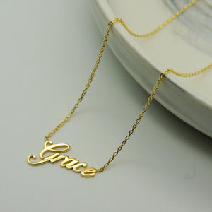 Personalized Name Necklace Stainless Steel Tiny Gift Birthday