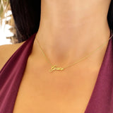 Personalized Name Necklace Stainless Steel Tiny Gift Birthday