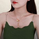 Personalized Name Pendant Necklace 18K Gold-Plated Nameplate Necklaces