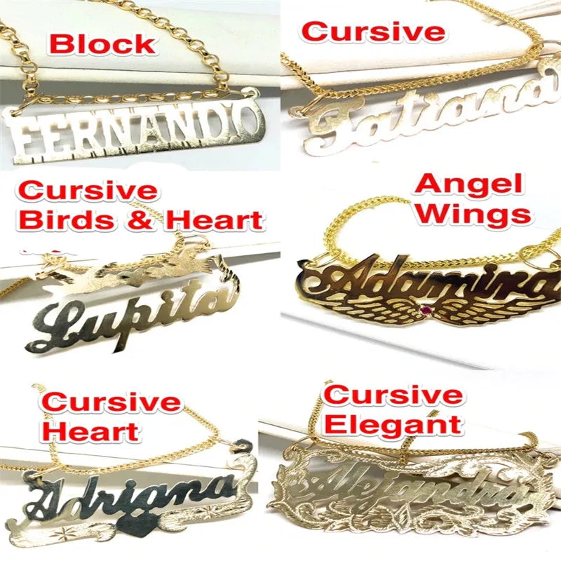 Personalized Name Necklace 18K Pendant Girlfriend/Women Jewelry Gift