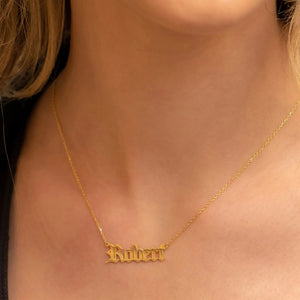 Customized Steel Name Necklace - Personalized Gift