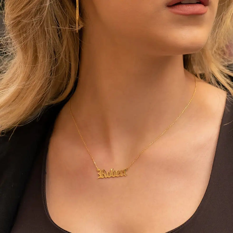 Customized Steel Name Necklace - Personalized Gift