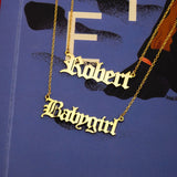 Customized Steel Name Necklace - Personalized Gift