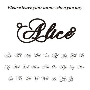Personalized Stainless Steel Name Necklace for Couples - Valentines Gift