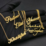 Name Necklace Personalized Stainless Steel Chain Necklace Pendant Necklace