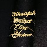 Name Necklace Personalized Stainless Steel Chain Necklace Pendant Necklace