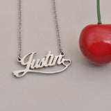 Heart Pendant Name Necklace Customized Women's Stainless Steel Jewelry