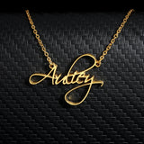 Personalized Name Necklace Scriptina Font Stainless Steel Chain Chokers