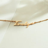 Personalized Name Necklace, Stainless Steel Dainty Jewelry