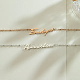 Personalized Name Necklace, Stainless Steel Dainty Jewelry