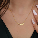 Custom Name Necklace Choker Women Stainless Steel Chain Personalized