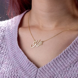 Stainless Steel Name Choker Necklace for Women