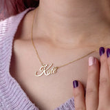 Stainless Steel Name Choker Necklace for Women