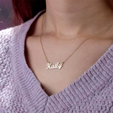 Stainless Steel Name Choker Necklace for Women