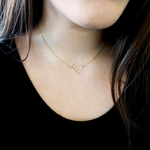 Heart NamePlate Pendant Personalized Name Necklace for Women