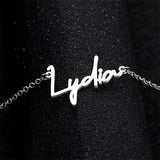 Personalized Name Necklace Stainless Steel Link Silver Letter Necklaces