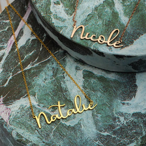 Personalized Name Necklace, Stainless Steel, Customized Gift