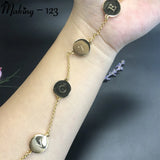 Petite Flower Charm Choker Necklace Stainless Steel Women's Jewelry