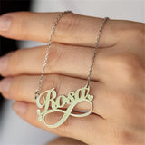 Name Necklace Stainless Steel Pendant Necklace Personalized for Women