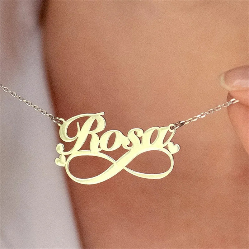 Name Necklace Stainless Steel Pendant Necklace Personalized for Women