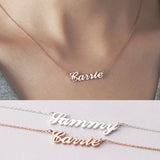 Name Necklace Stainless Steel Personalized Jewelry Pendant For Women Men Birthda