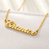 Name Necklace Stainless Steel Personalized Jewelry Pendant For Women Men Birthda