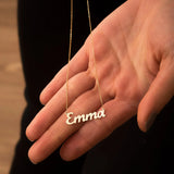 Personalized Stainless Steel Name Necklace, Custom Children Nameplate Necklace