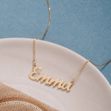 Personalized Stainless Steel Name Necklace, Custom Children Nameplate Necklace